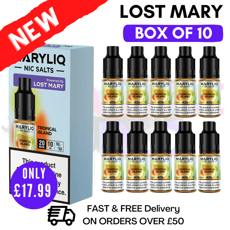 Tropical Island MaryLiq Nic Salt BOX OF 10