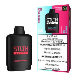 STLTH Switch E-Liquid Pod Pack - Cherry Grape Ice And Punch Ice